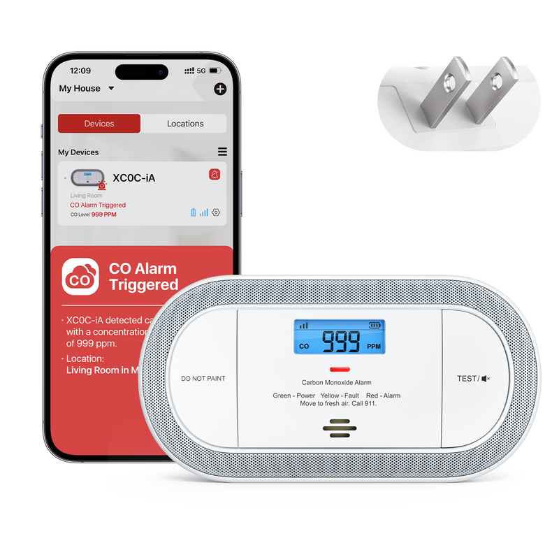 X-Sense Wi-Fi Plug-in Carbon Monoxide Detector XC0C-iA