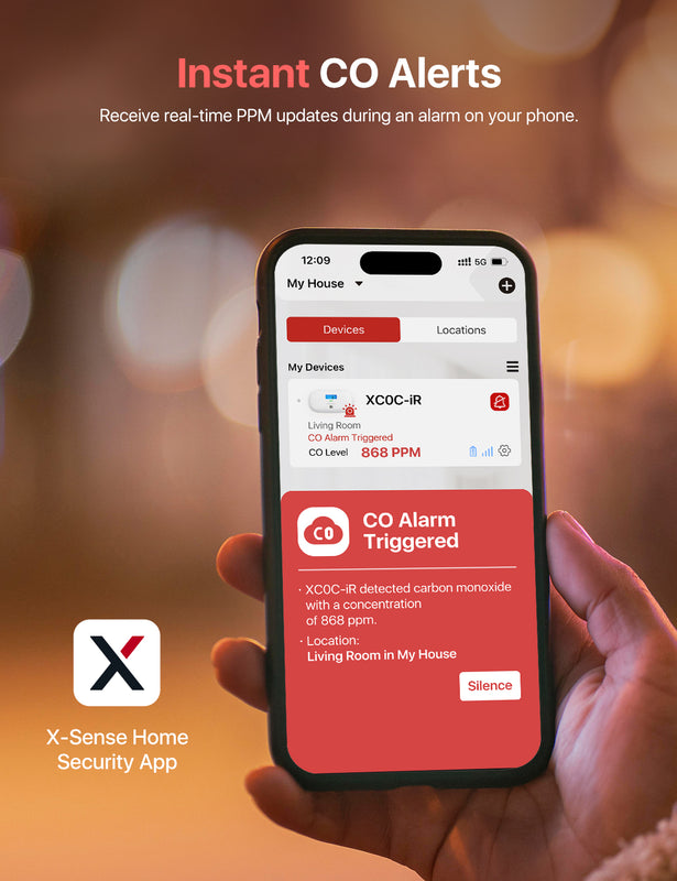 X-Sense Smart Carbon Monoxide Detector XC0C-iR