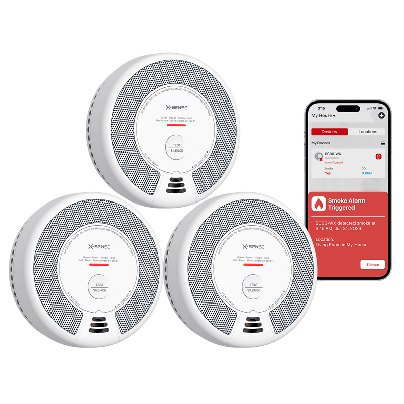 SC06-WX Smart Combo Smoke Detector& Carbon Monoxide Alarm, Enhanced Home Safety with Wi-Fi Connectivity