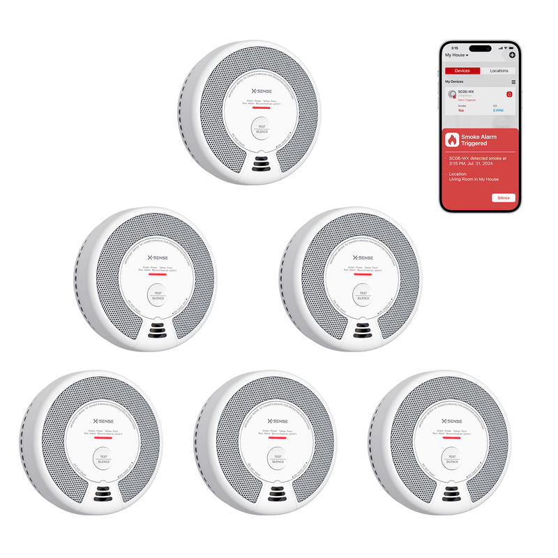 SC06-WX Smart Combo Smoke Detector& Carbon Monoxide Alarm, Enhanced Home Safety with Wi-Fi Connectivity