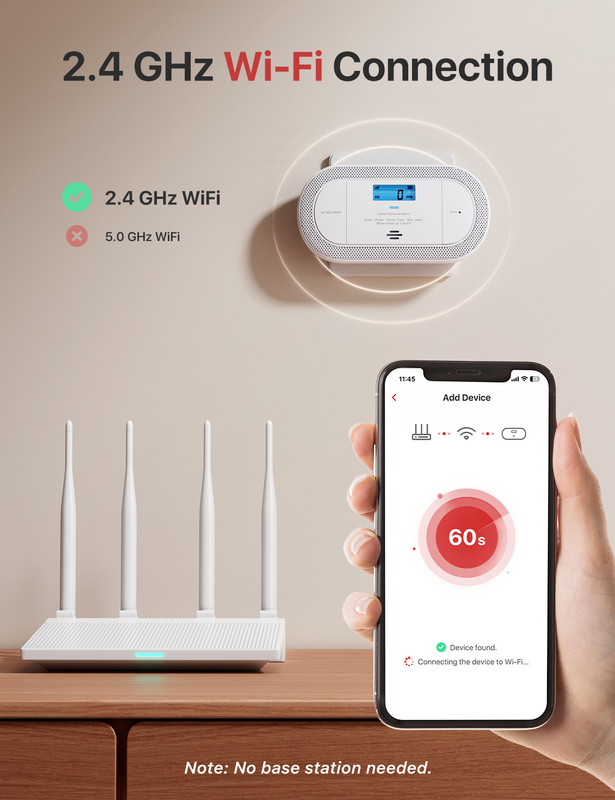 X-Sense Wi-Fi Plug-in Carbon Monoxide Detector XC0C-iA