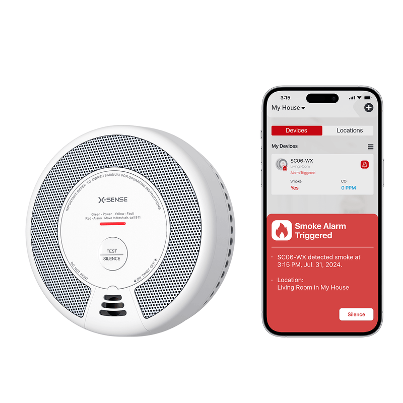 SC06-WX Smart Combo Smoke Detector& Carbon Monoxide Alarm, Enhanced Home Safety with Wi-Fi Connectivity