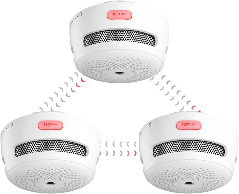 XS01-WR Wireless Interconnected Smoke Alarm with a replaceable lithium battery