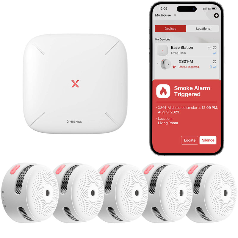 X-Sense Smart Interconnected Smoke Alarm Kit