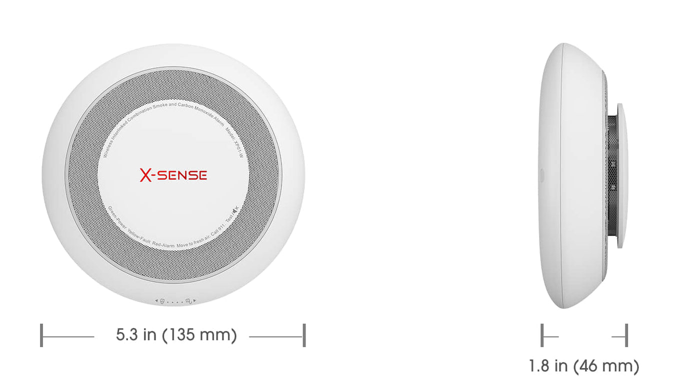 X-Sense XP01-W Koppelbare combimelder - Brandpreventiewinkel
