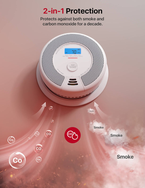 X-Sense Smart Combo Smoke and CO Detector | Interconnected Wireless Alarm System, SC07-MR51, SC07-MR